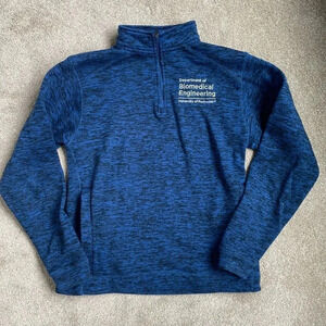 University of Rochester Biomedical Engineering Black Blue Quarter Zip Size Small
